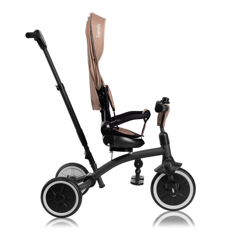 Tricicleta Copii Lionelo Tris Plus 2in1 Pliabila Scaun Rotativ 360 Bej