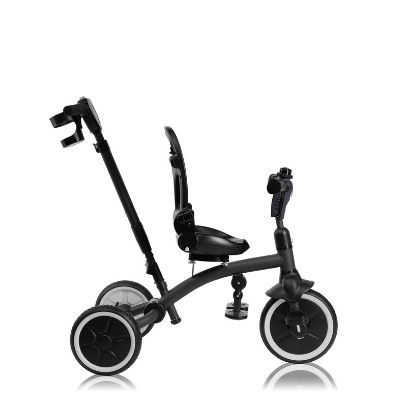 Tricicletă Copii Lionelo Tris Plus | Ultrapliabilă | Scaun Reversibil 360° | Spătar Reglabil | 9 luni-5 ani | 25 kg | Gri