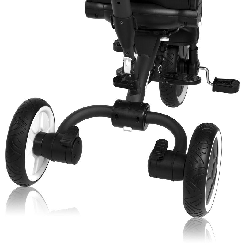 Tricicletă Copii Lionelo Tris Plus | Ultrapliabilă | Scaun Reversibil 360° | Spătar Reglabil | 9 luni-5 ani | 25 kg | Gri