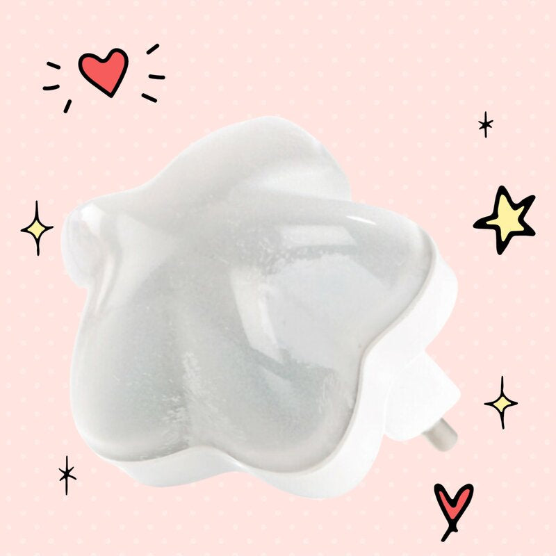 Lumina de veghe, Jane, Star, Cu senzor, Cu lumina alba, Cu led, Alb