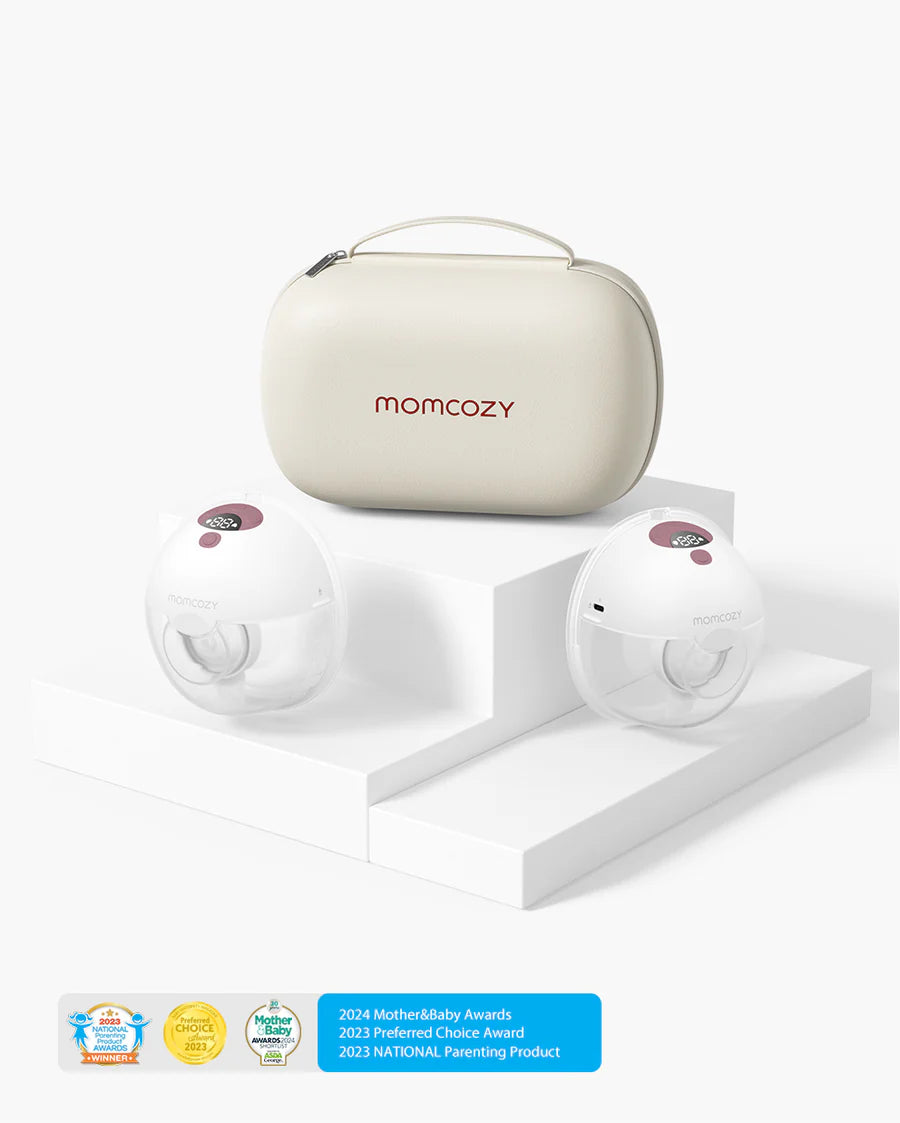 Pompa de San Portabila Dubla Momcozy M5 Gri - Set 2 Bucati