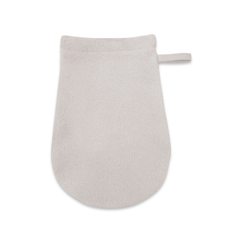 Detaliu mănușii de baie MimiNu Beige
