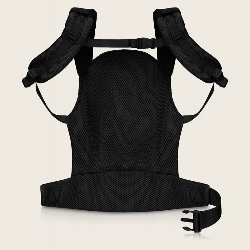 Marsupiu ergonomic, Lionelo, Margareet Air, 3 pozitii de purtare, Certificat de Institutul International pentru Displazie de Sold, 4 luni+, Pana la 20 Kg, Material respirabil 3D Air Mesh, Catarama dubla de siguranta, Negru