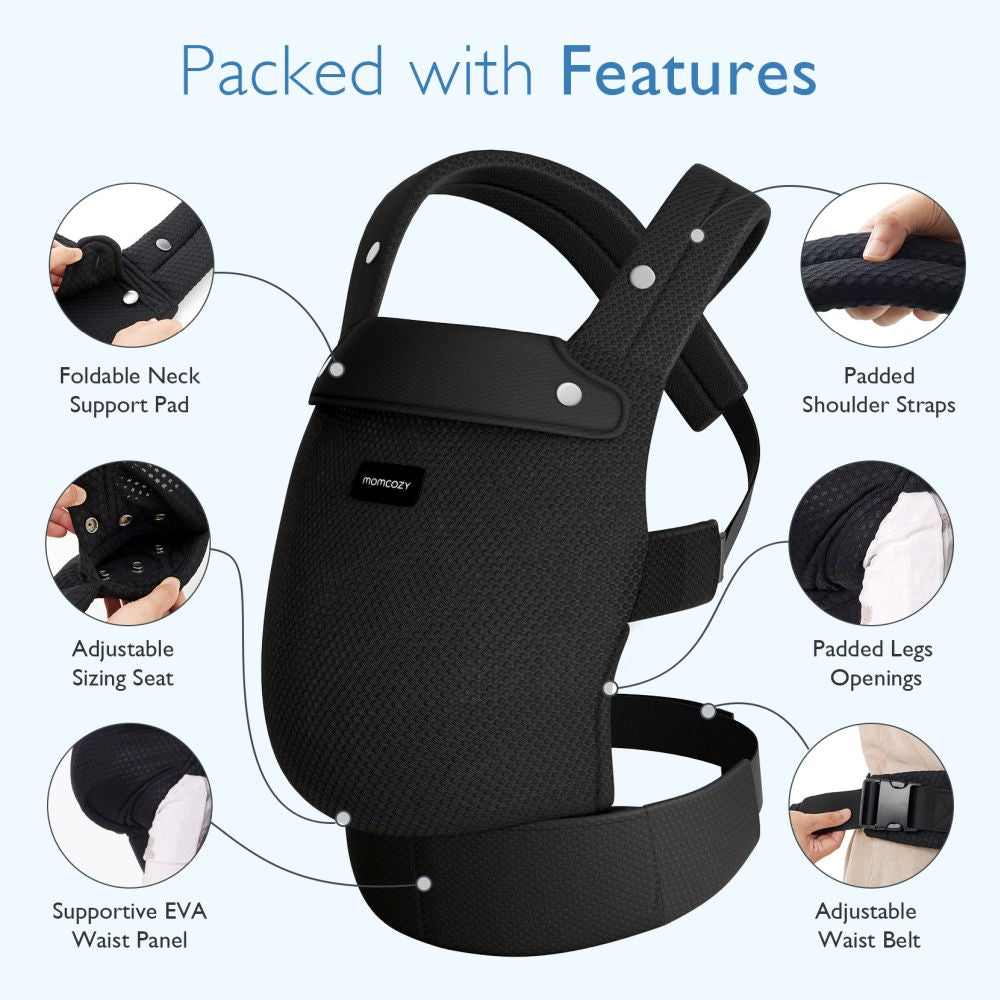 Marsupiu Ergonomic Momcozy PureHug Air Mesh 3-24 Luni