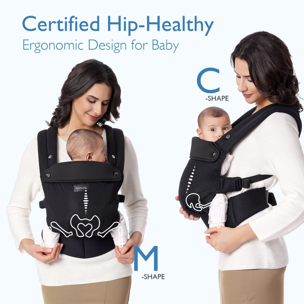Marsupiu Ergonomic Momcozy PureHug Air Mesh 3-24 Luni