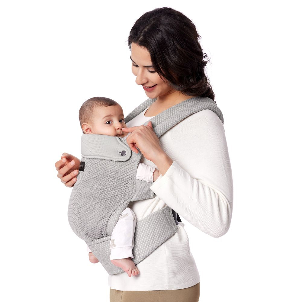 Marsupiu Ergonomic Momcozy PureHug Air Mesh Grey 3-24 Luni