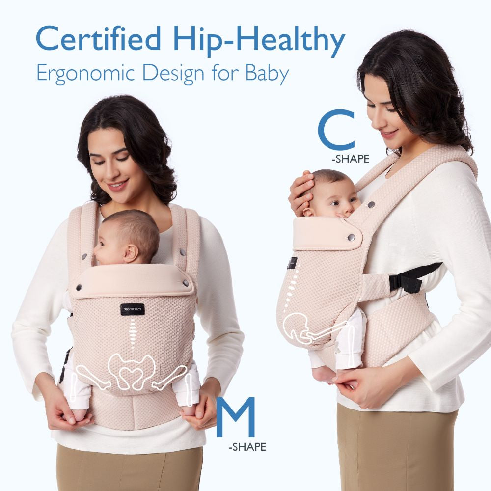 Marsupiu Ergonomic Momcozy PureHug Air Mesh 3-24 Luni
