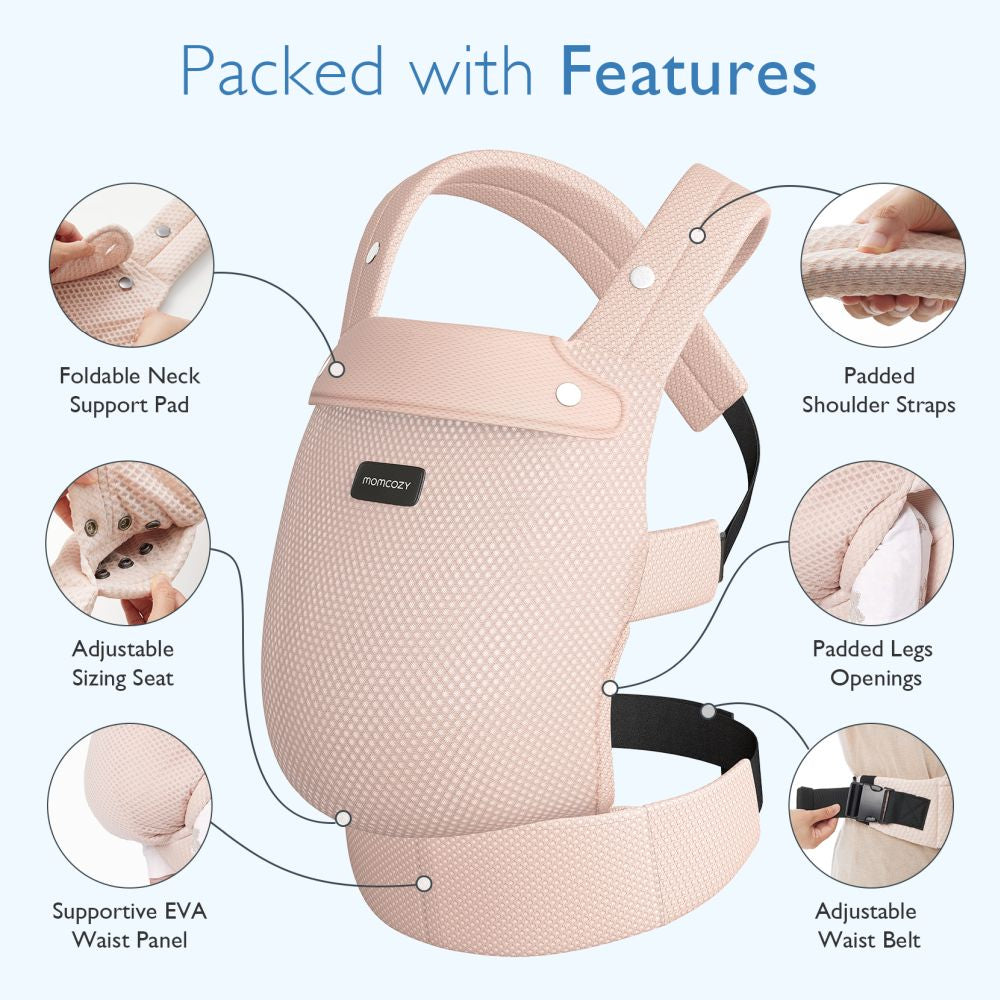 Marsupiu Ergonomic Momcozy PureHug Air Mesh 3-24 Luni