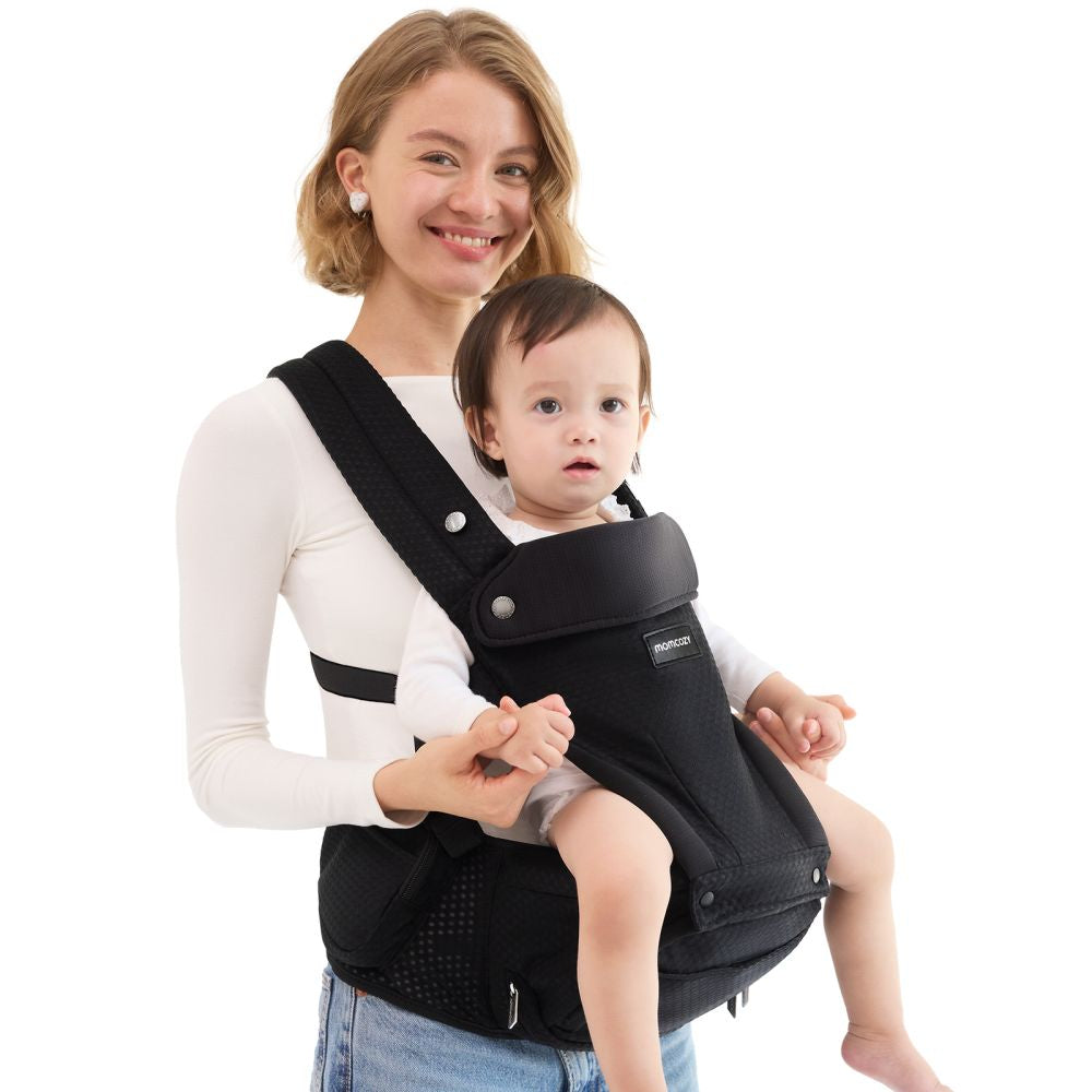 Marsupiu Hip Seat Momcozy Wander360 Suport Sold Black Marime M