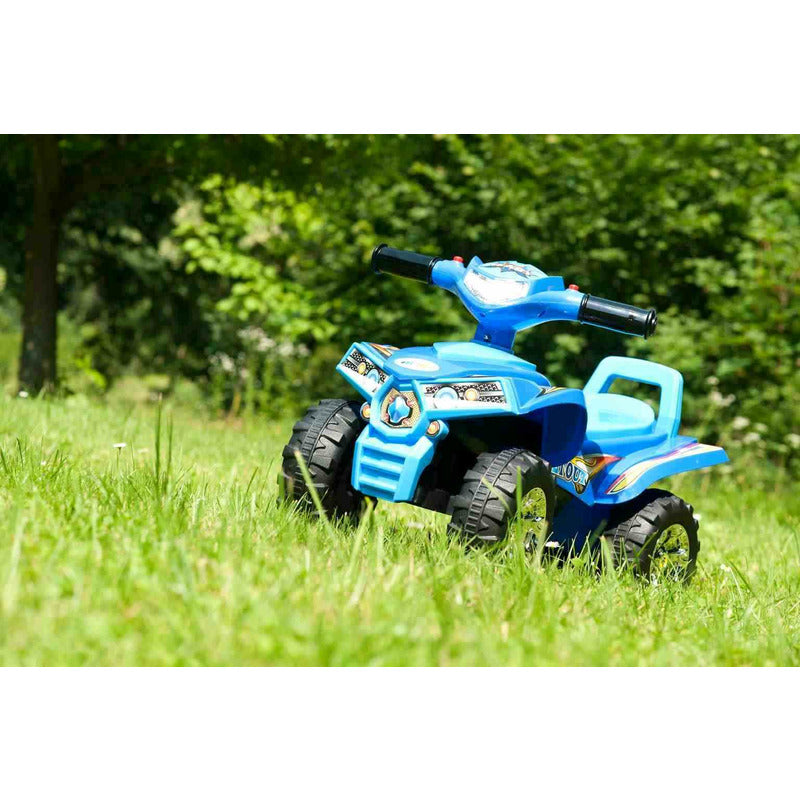 ATV fără pedale Baby Mix, Albastru – exemplu de variantă albastră în exterior