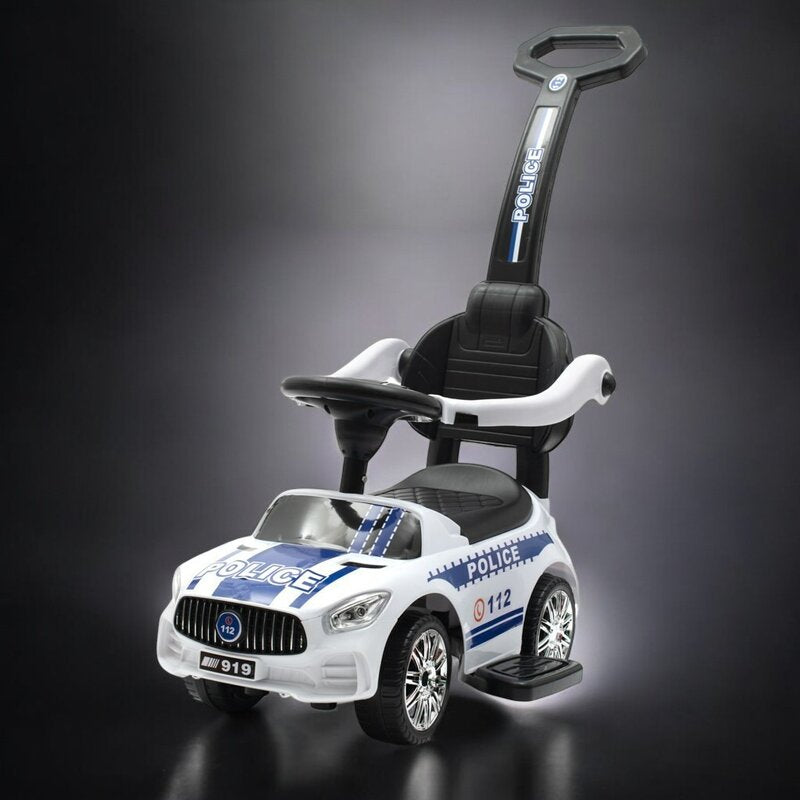 Mașinuță de împins Baby Mix Police – vedere pe fundal închis