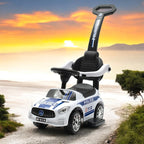Mașinuță de împins Baby Mix Police – prezentare în decor exterior