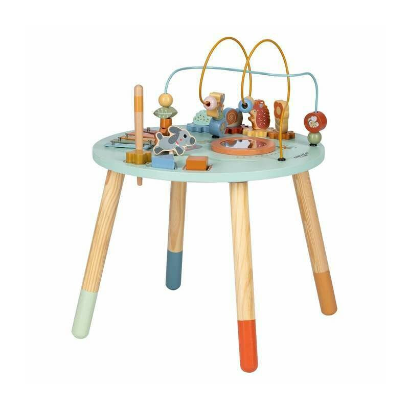 Masuta de activitati din lemn Free2Play Playzone cu xilofon si sortator