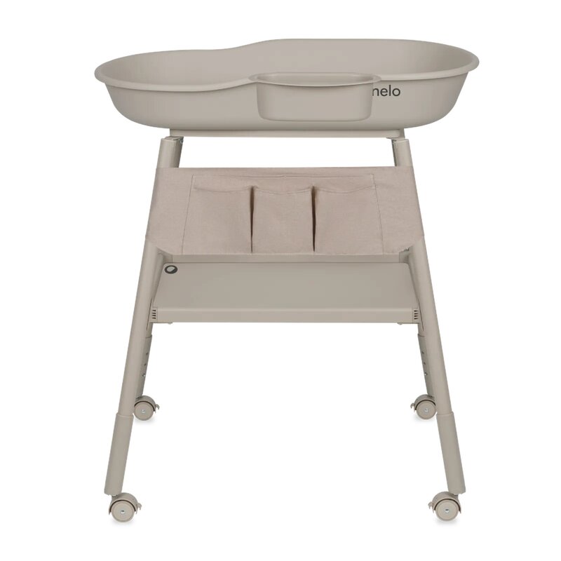 Masuta de Infasat Lionelo Rosie cu Saltea, Roti, Organizer si Reglaj Inaltime 3 Trepte