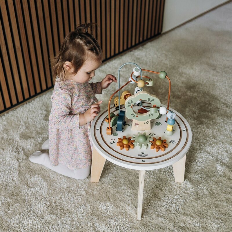 Masuta Montessori cu activitati din lemn Free2Play Think and Play