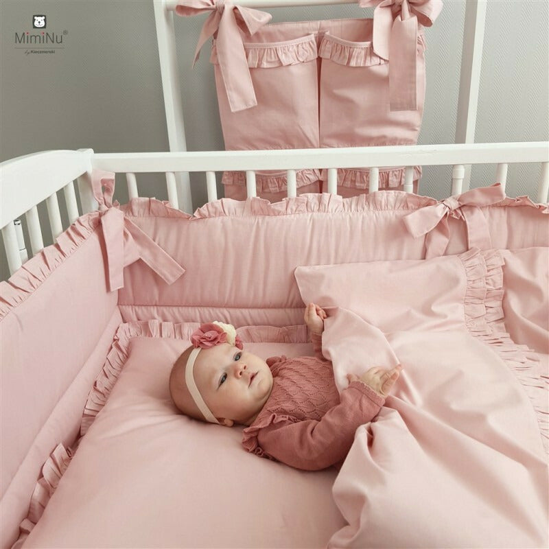 Baldachin pentru pătuț MimiNu Royal Powder Pink, 210x145 cm