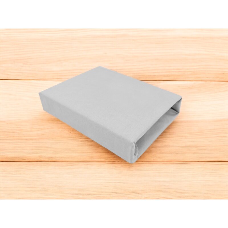 Cearșaf cu elastic MimiNu Royal Grey, 160x80 cm