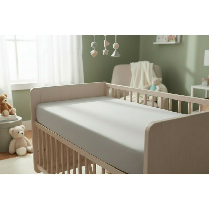 Cearșaf cu elastic MimiNu Royal Grey, 160x80 cm