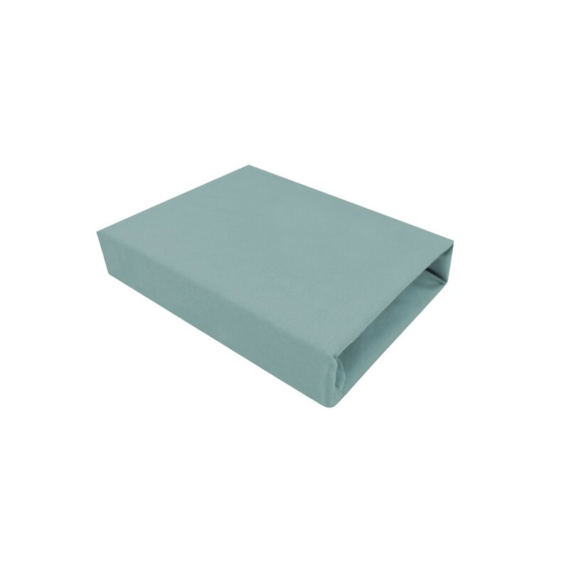 Cearșaf cu elastic MimiNu Royal Nepal Green, 120x60 cm