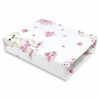 Cearșaf cu elastic MimiNu Pink Ballerina, 90x40 cm