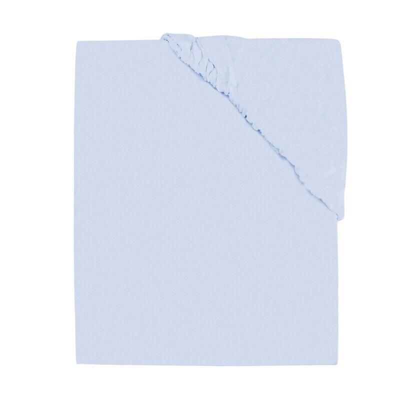 Cearșaf cu elastic MimiNu Light Blue, 140x70 cm