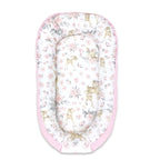 Baby Nest MimiNu Velvet Sweet Deer Pink, 105x66 cm