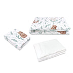 Lenjerie patut MimiNu 3 piese cu cearsaf 120x60 cm
