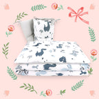 Lenjerie patut MimiNu 3 piese cu aparatoare 120x60 cm