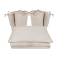 Lenjerie MimiNu Royal Beige, 4 piese, cu 2 apărători