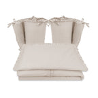Lenjerie MimiNu Royal Beige, 4 piese, cu 2 apărători