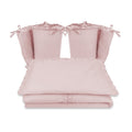 Lenjerie MimiNu Royal Powder Pink, 4 piese, cu 2 apărători