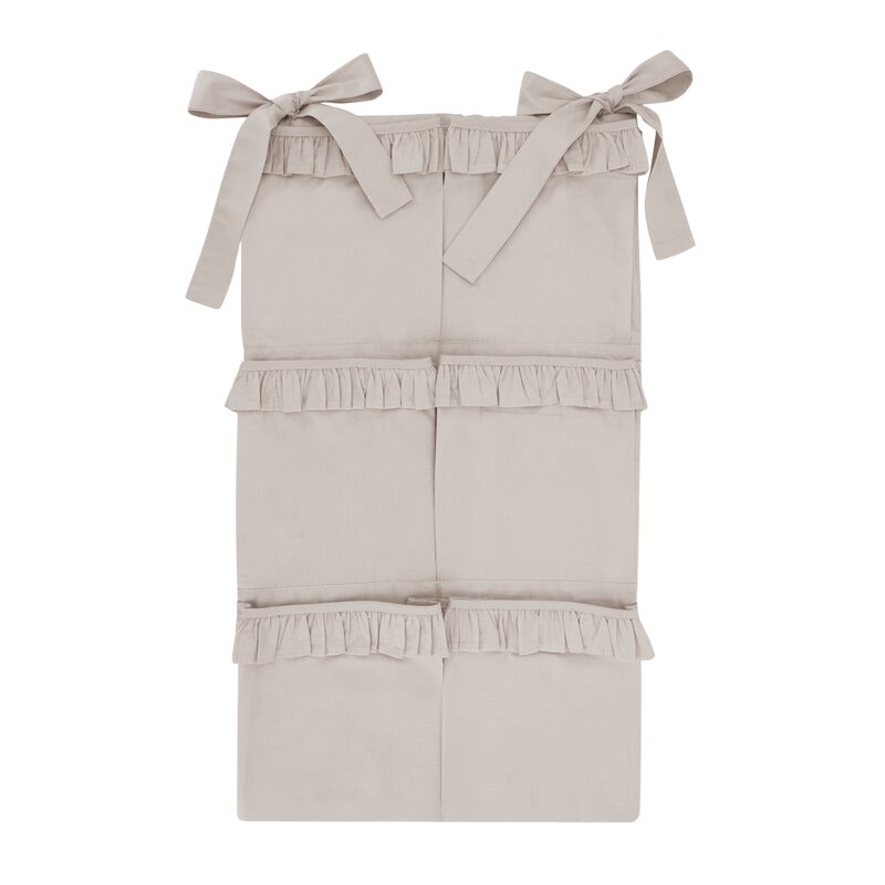 Organizator pentru Pătuț MimiNu 70x40 cm 6 Compartimente Royal Beige Bumbac Oeko-Tex