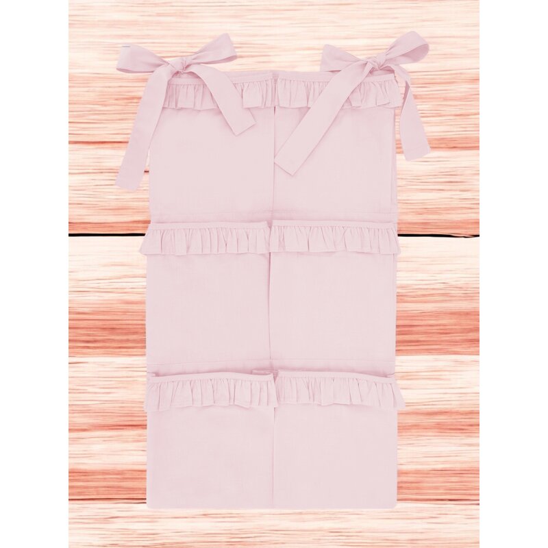 Organizator pentru pătuț MimiNu Royal Powder Pink, 70x40 cm