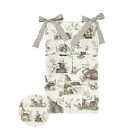 Organizator pentru pătuț MimiNu Calm Forest Natural, 70x40 cm
