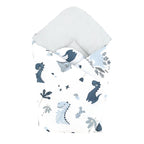 Păturică de înfășat MimiNu Dino Granat, 75x75 cm