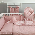 Pernă ursuleț MimiNu Royal Powder Pink, 30x23 cm