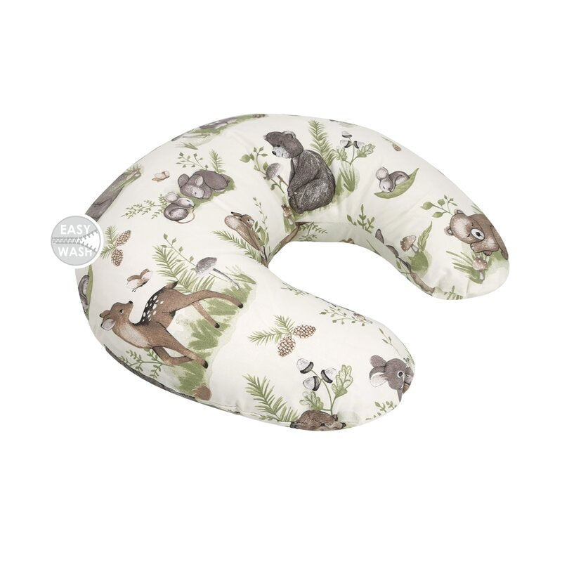 Pernă pentru alăptat MimiNu Calm Forest Natural, 155 cm