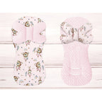 Protecție textilă cu pernă Butterfly MimiNu Little Ballerina Pink, 35x70 cm