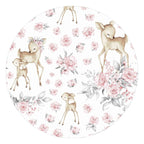 Salteluță pentru cărucior MimiNu Sweet Deer Pink/Pink, 78x34 cm