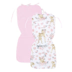 Salteluță pentru cărucior MimiNu Sweet Deer Pink/Pink, 78x34 cm