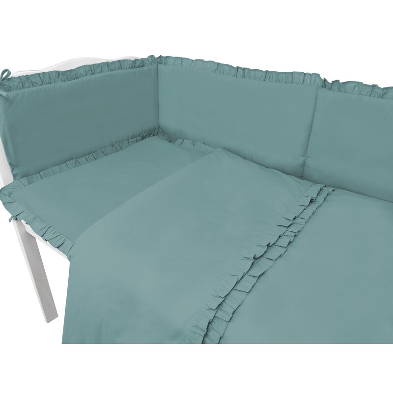 Detaliu lenjerie MimiNu Royal Nepal Green, 5 piese
