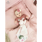 Lenjerie MimiNu Royal Powder Pink, 5 piese, cu pilotă