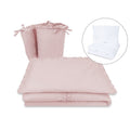 Lenjerie MimiNu Royal Powder Pink, 5 piese, cu pilotă