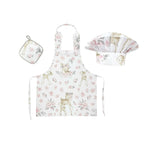 Set „Micul bucătar” MimiNu Sweet Deer Pink, șorț și bonetă