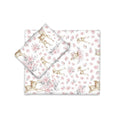 Set pentru cărucior MimiNu Sweet Deer Pink, păturică 60x70 cm