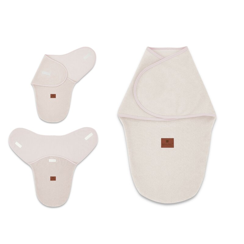 Sistem de înfășare MimiNu Thermofrotte Powder Pink, 0–3 luni