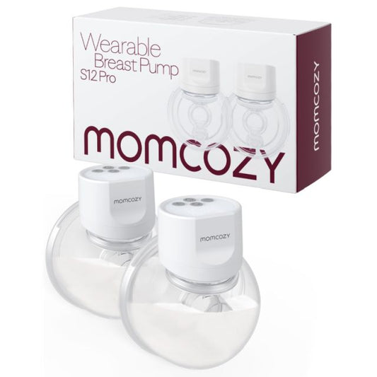 Pompa de San Portabila Dubla Momcozy S12 Pro Maxima Eficacitate Alb Set 2 buc