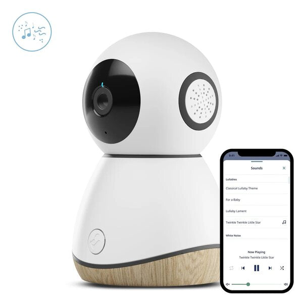 Monitor Bebeluși Maxi-Cosi See, Streaming HD 1080p, Viziune Nocturnă, Audio Bidirecțional, Wi-Fi, Alb