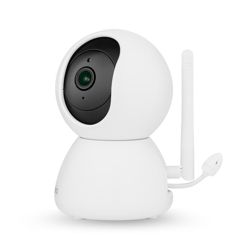 Monitor video pentru bebelusi, Lionelo, Babyline 8.4, Ecran tactil 5 inch, Camera Full HD 1080, WiFi Dual-Band, Vedere nocturna IR, Detectare plans, miscare, sunet, Comunicare bidirectionala, 8 cantece de leagan, Baterie 3000 mAh, USB-C, Alb