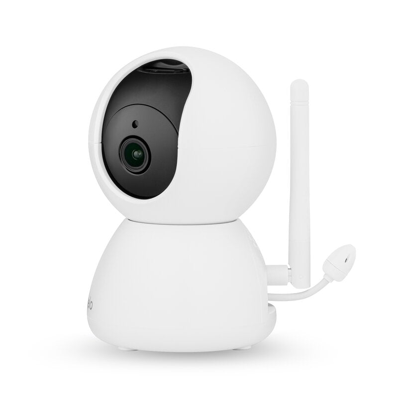 Monitor video pentru bebelusi, Lionelo, Babyline 8.4, Ecran tactil 5 inch, Camera Full HD 1080, WiFi Dual-Band, Vedere nocturna IR, Detectare plans, miscare, sunet, Comunicare bidirectionala, 8 cantece de leagan, Baterie 3000 mAh, USB-C, Alb